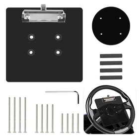 CaBYbigG universal scorecard holder on golf cart steering wheel for quick scorekeeping