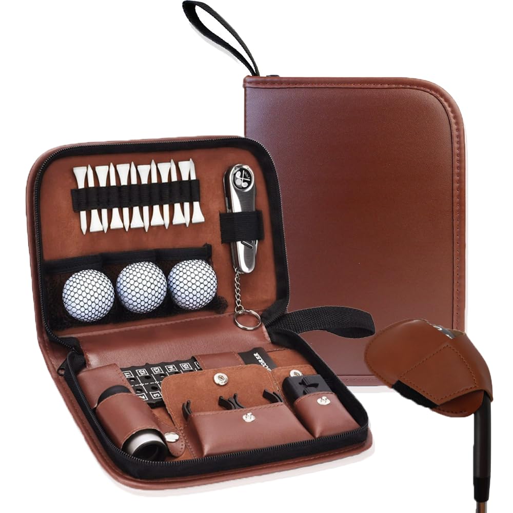 CACUINA golf accessories kit premium case: organized tools for the course.