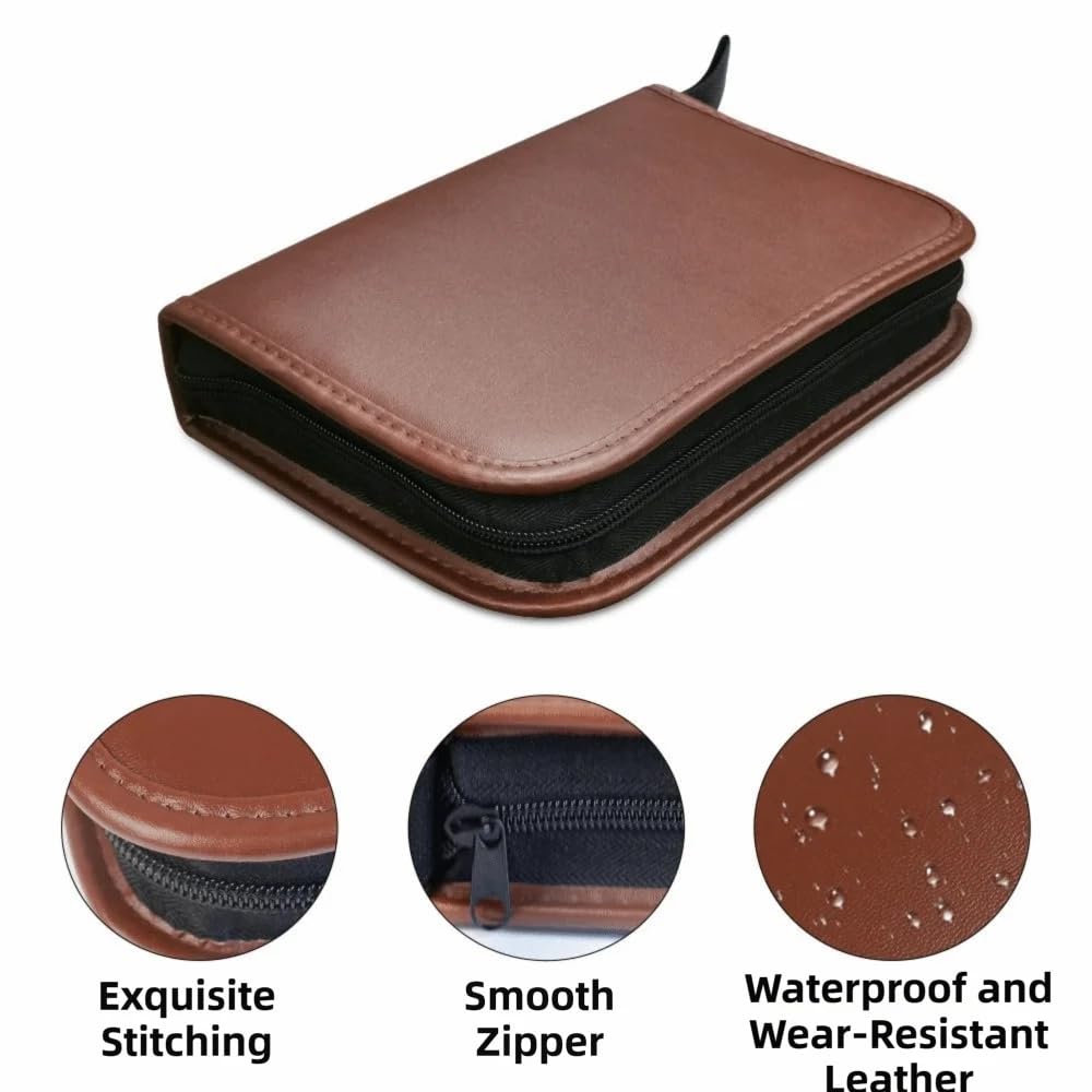 CACUINA leather case attached to bag keeps essentials secure.