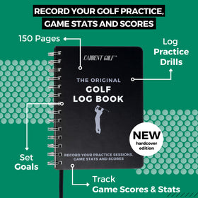 CADDENT GOLF 150-page scorecard layout ideal for tracking rounds and stats.