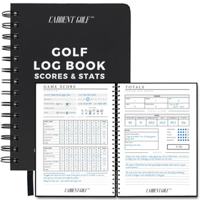 CADDENT GOLF log book cover in hardcover provides durable protection on the course.