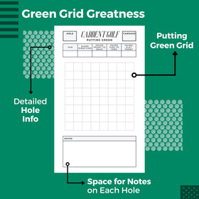 CADDENT GOLF USA-made journal with premium paper for durable note taking.