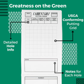 CADDENT GOLF yardage book back-pocket fit for quick access.