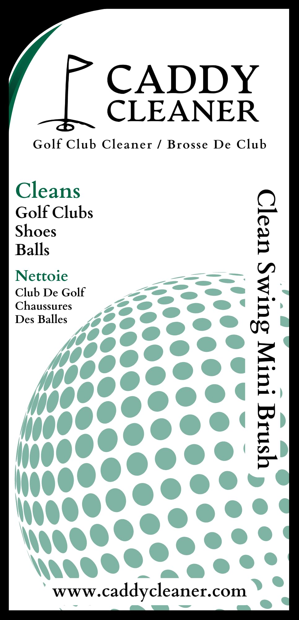 Caddy Cleaner Eagle White six-color options match your golf gear.