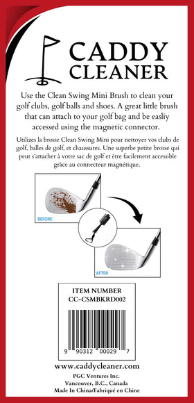 Caddy Cleaner on-course accessory ready for quick cleanups.