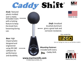 Caddy Shift angled handle design enables smoother gear changes on EZGO carts