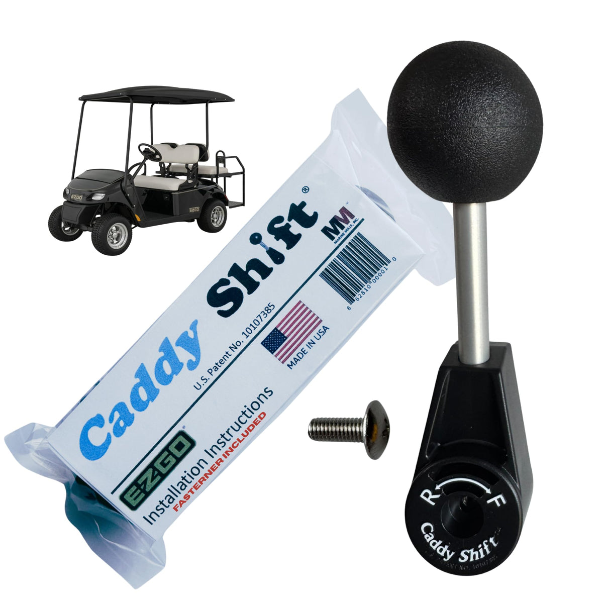 Caddy Shift ergonomic shifter knob improves grip for EZGO TXT RXV carts