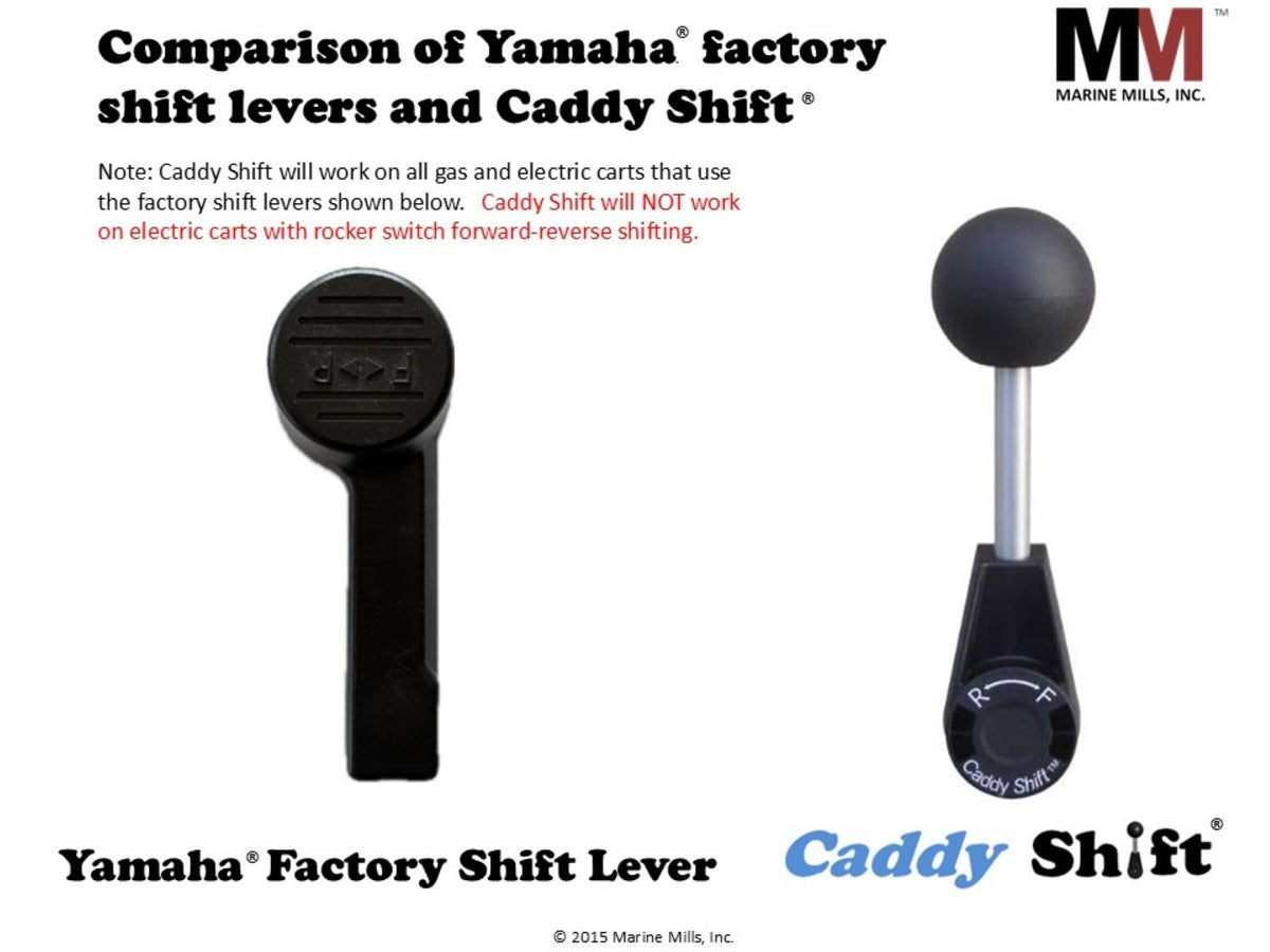 Caddy Shift USA-made forward-reverse lever emphasizes quality and easy replacement.