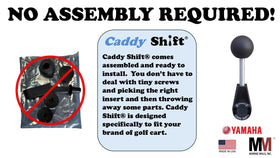 Caddy Shift Yamaha shifter base fit close-up demonstrates seamless cabin compatibility.