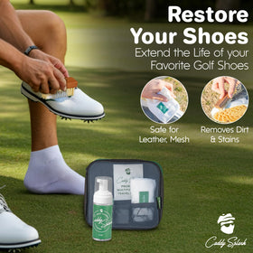 Caddy Splash travel wipes for quick touch-ups on the course.