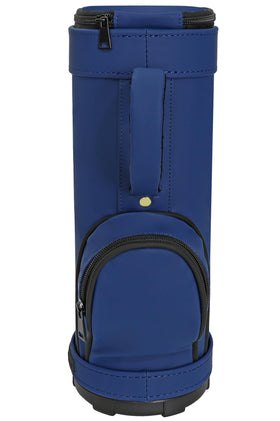 CaddyDaddy cooler blue fits securely on a golf cart