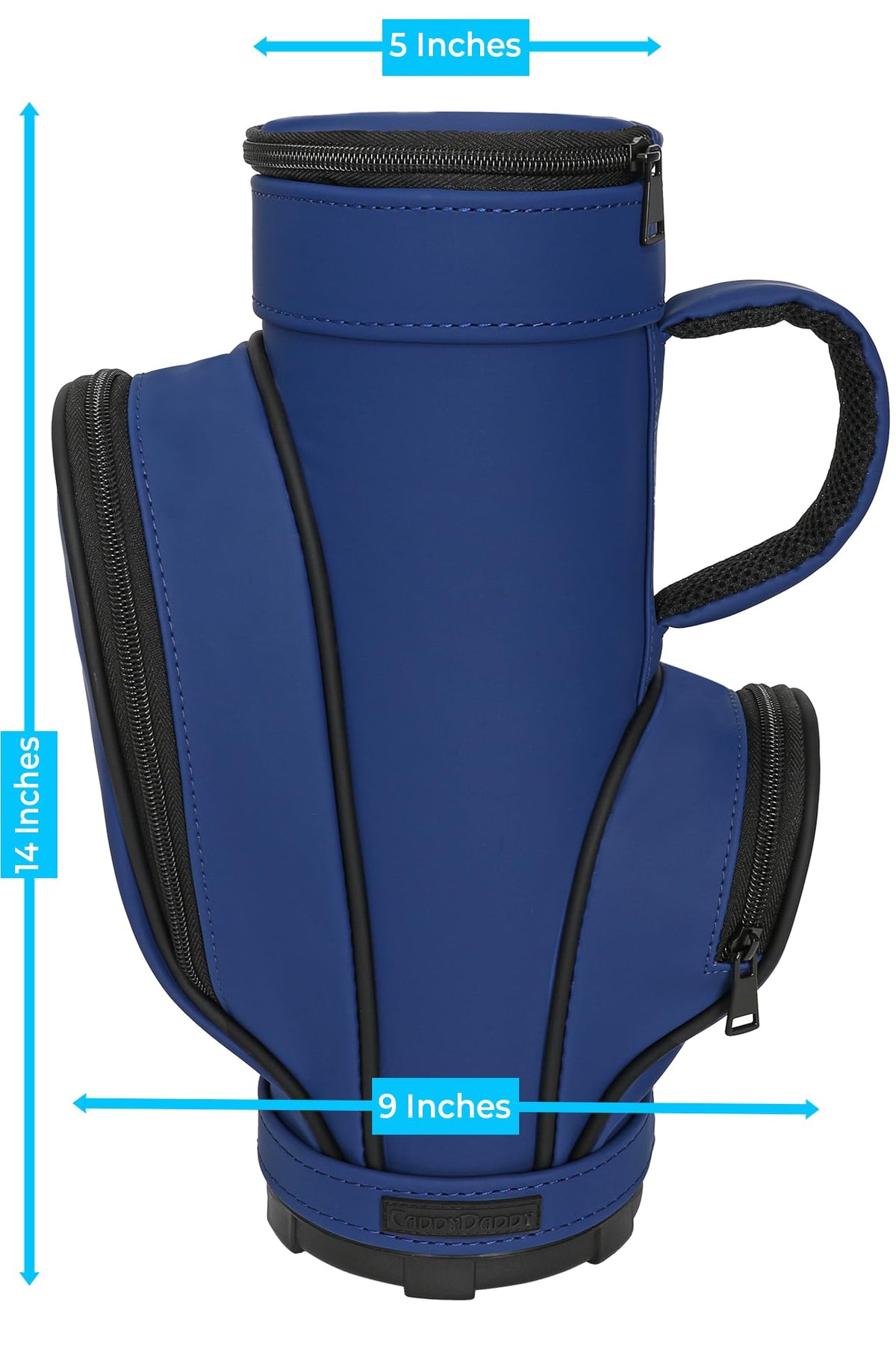 CaddyDaddy insulated cooler blue keeps beverages cold with thick liner