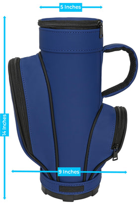 CaddyDaddy insulated cooler blue keeps beverages cold with thick liner