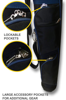 CaddyDaddy Ranger on the move, travel-friendly design for golf trips