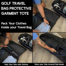 CaddyDaddy North Pole dome shields the bag from top and bottom impacts.