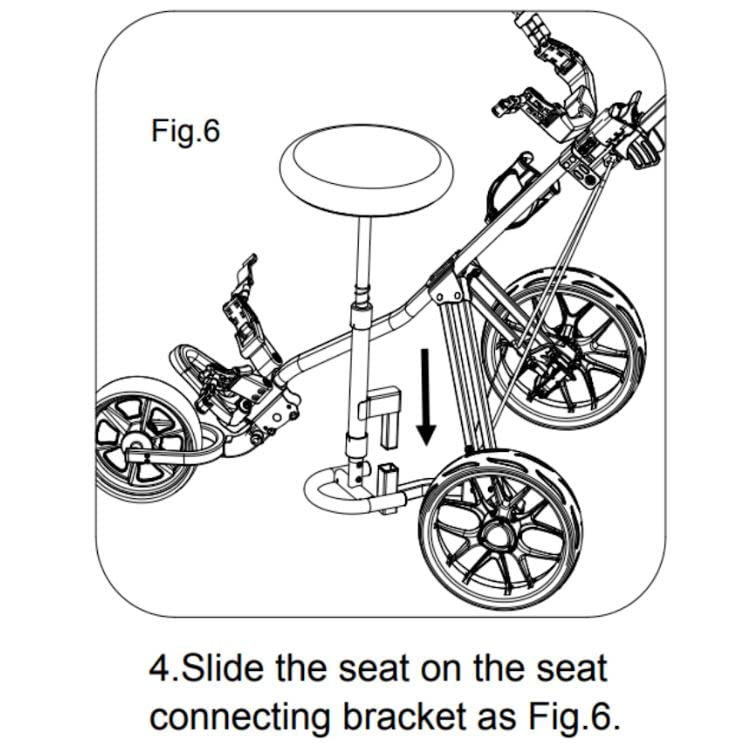 Caddytek lightweight portable seat adds flexible breaks between holes.