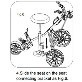 Caddytek lightweight portable seat adds flexible breaks between holes.