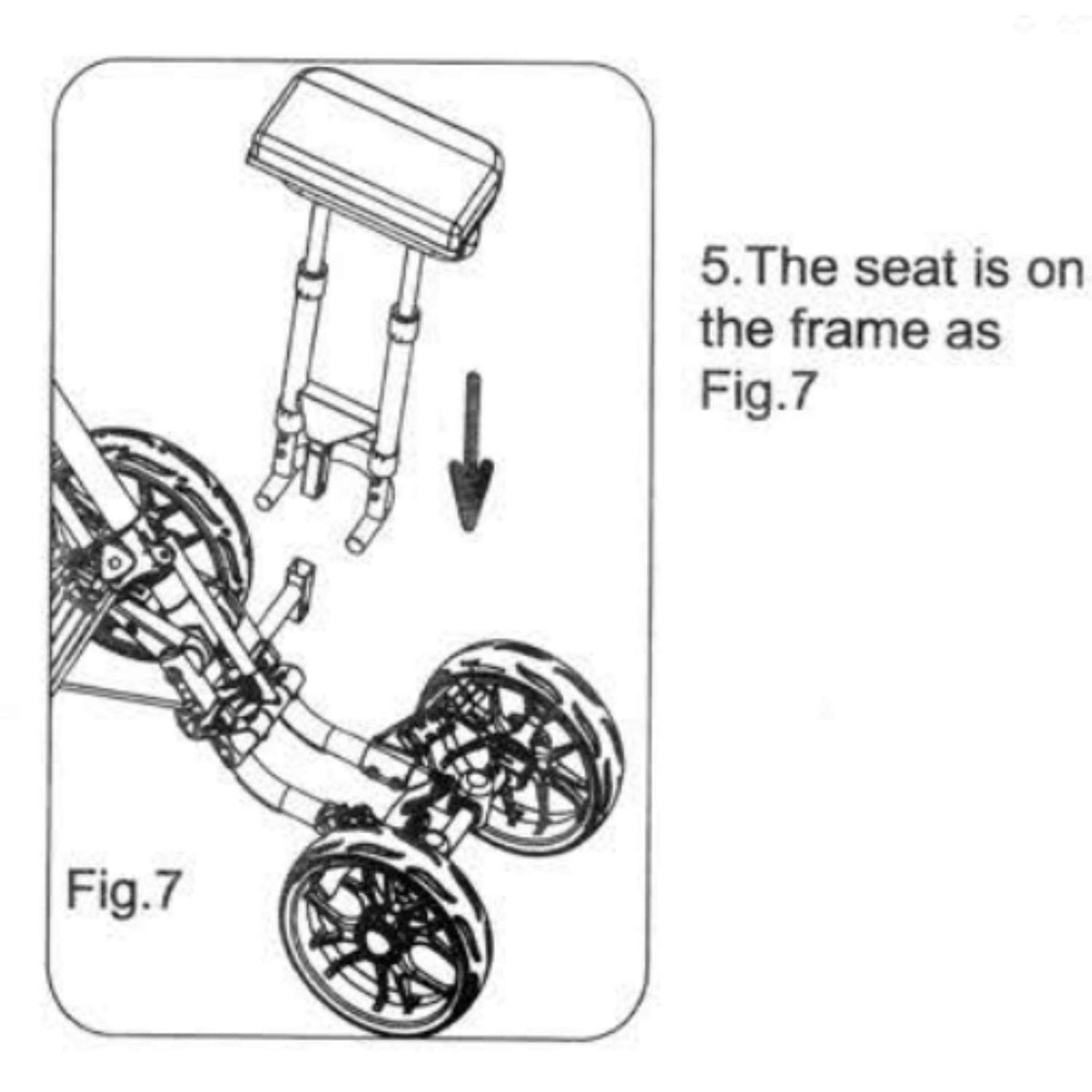 On-course convenience with a lightweight, portable seat accessory for walkers.
