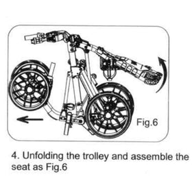 Detachable system allows fast installation on CaddyCruiser One and One Swivel.