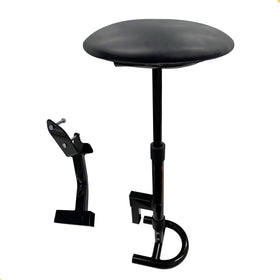 Caddytek removable seat cushioned top provides comfortable rest between holes.