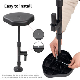 Detachable bracket of Caddytek seat enabling quick installation