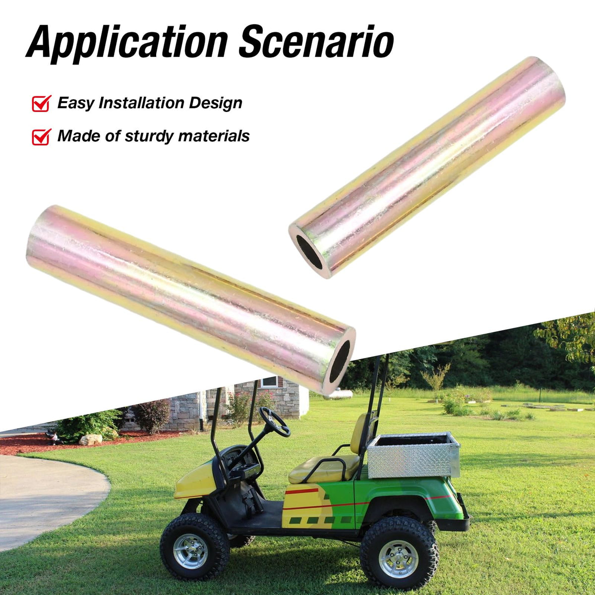 CADUFUELLY installation front-axle view shows easy installation steps