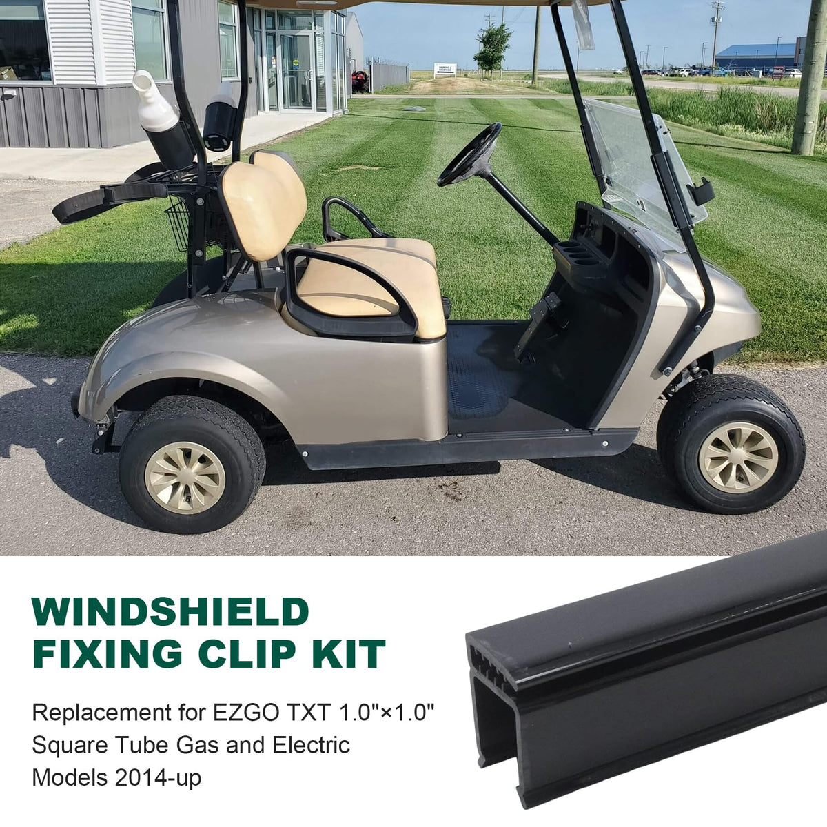 CADUFUELLY golf cart windshield retaining clip kit fits multiple models for easy upgrade