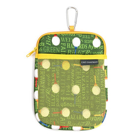 CAIT CHAPMAN HOME COLLECTION golf pouch clip hook for easy bag attachment