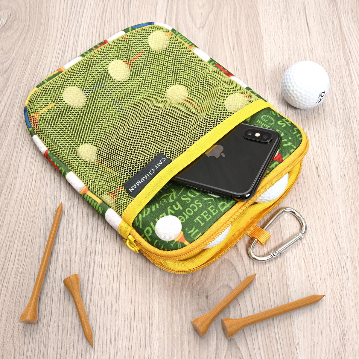 CAIT CHAPMAN HOME COLLECTION mesh outer pocket expands carrying options