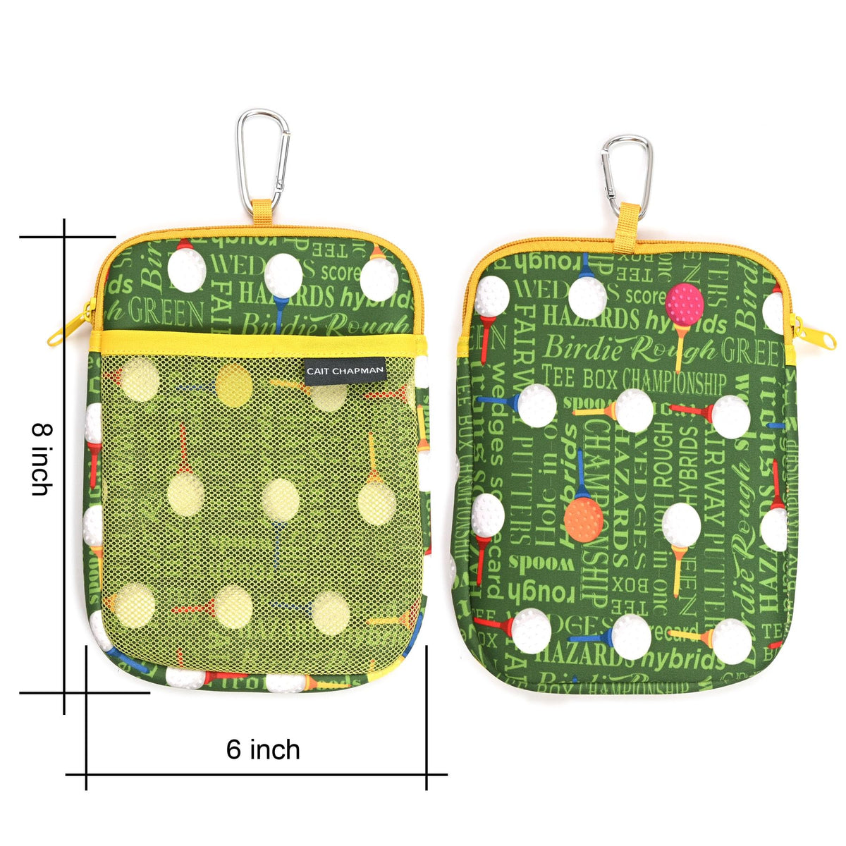 CAIT CHAPMAN HOME COLLECTION zippered closure keeps valuables secure