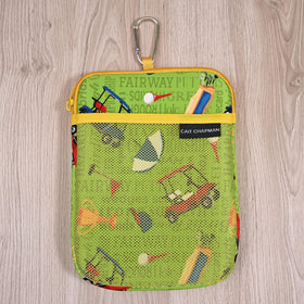 CAIT CHAPMAN HOME COLLECTION golf pouch bag tees organized for quick access