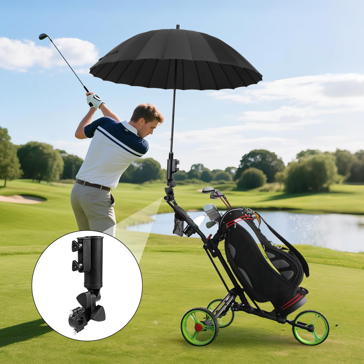CALETONG Lightweight 0.8 lb holder adds little bulk.