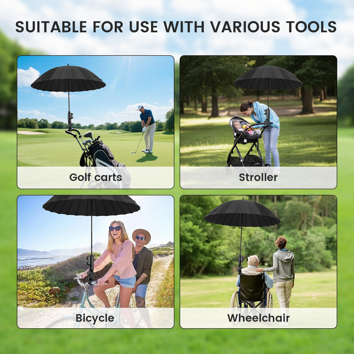CALEPTONG Fits a wide range of carts and strollers.