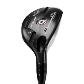 Callaway Apex 4 Hybrid with Velocity Blades visible for explosive ball speed and stable impact.
