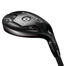 Callaway Apex 5 Hybrid left-handed face detail for consistent speed and control.