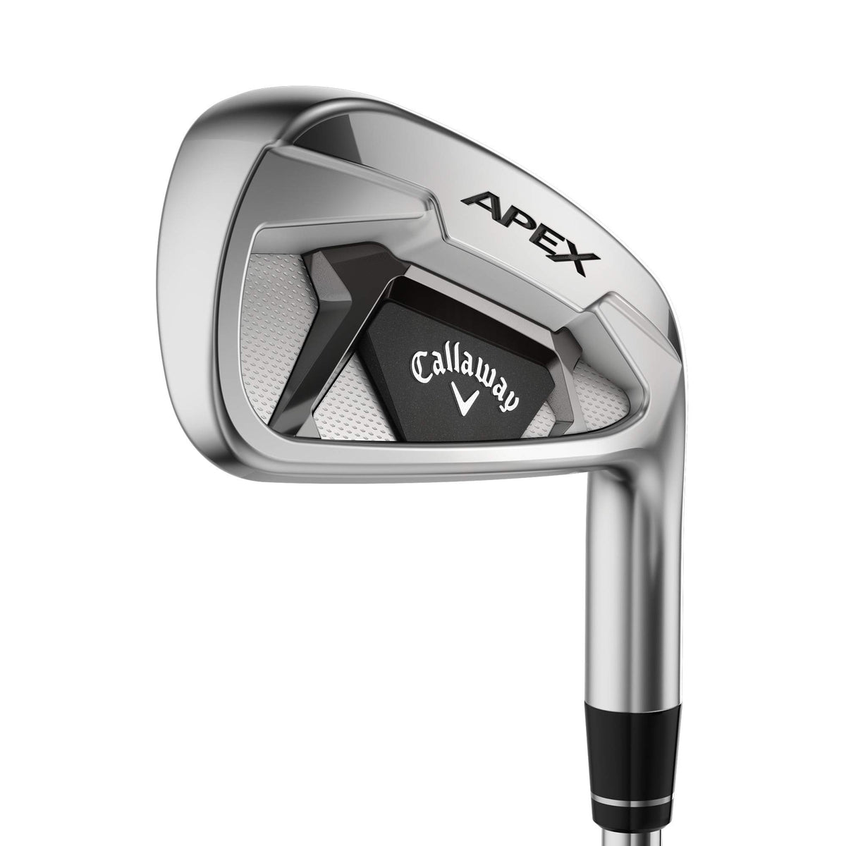 Close-up of Callaway Apex Approach Wedge highlighting steel grind for turf control.