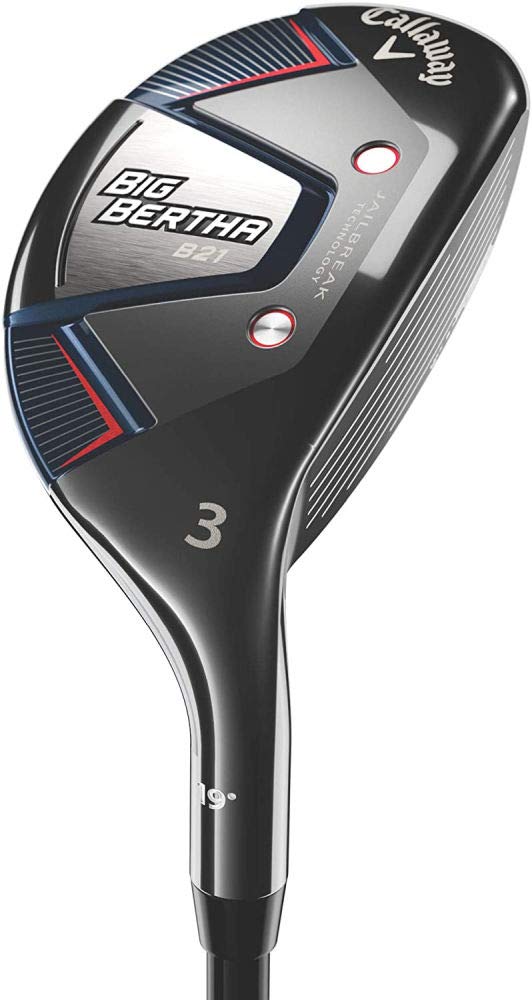 Callaway BB B21 5 Hybrid impact moment demonstrates stable contact for straighter flights.