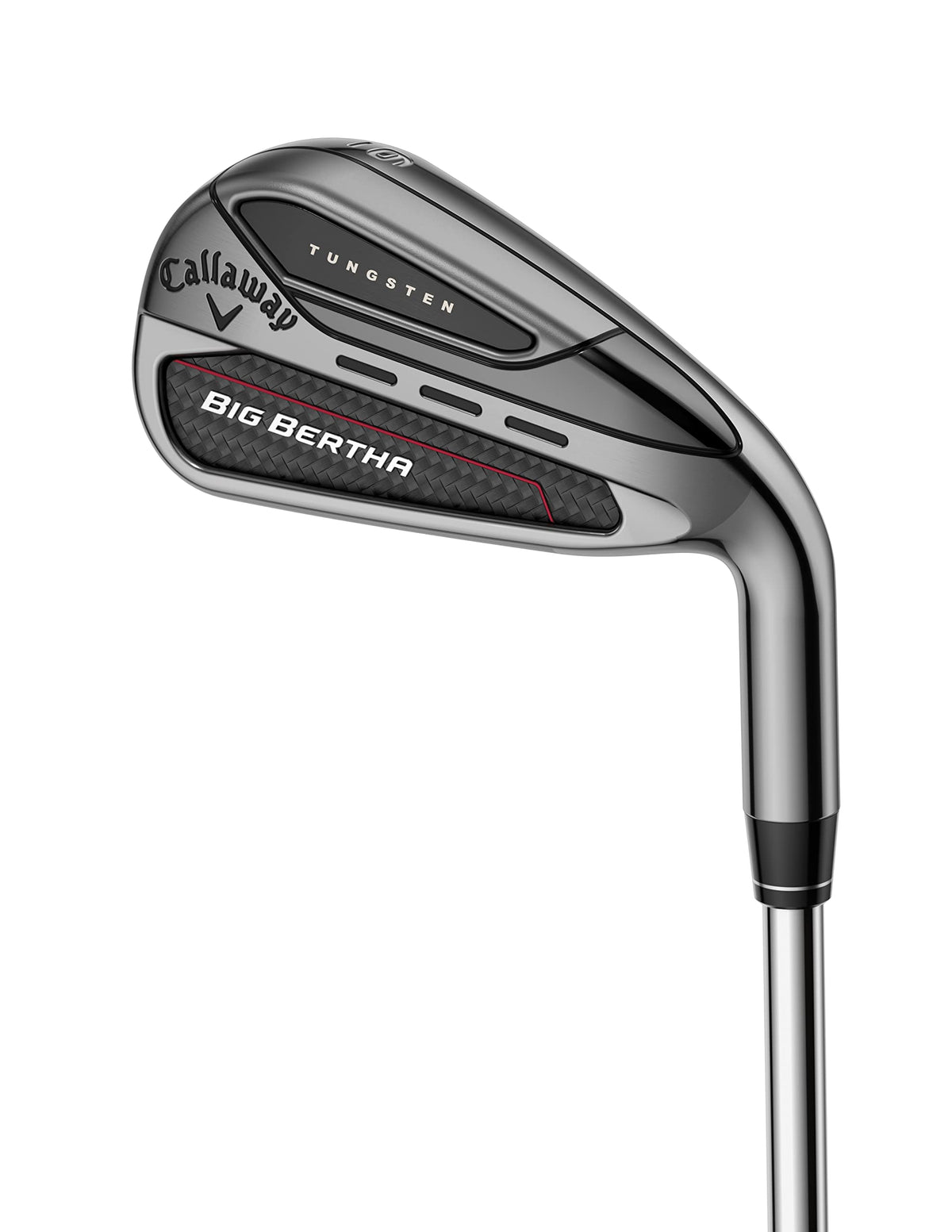 Callaway Big Bertha 7-iron left-handed setup ready for alignment