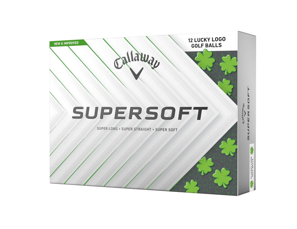 Callaway BL CG Supersoft 25 Lucky 2026 front view shows soft feel and control.