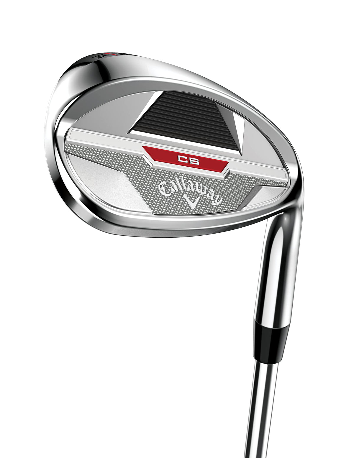 Callaway CB Chrome Approach Wedge front view highlights spin grooves