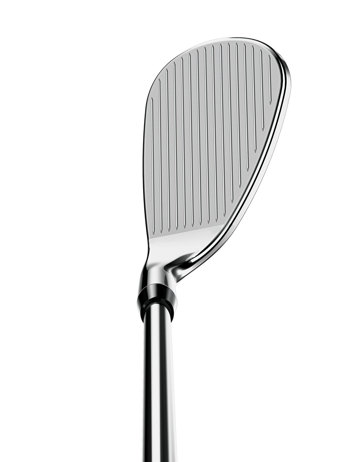 Callaway CB Chrome Approach Wedge grooves close-up showing bite for greenside control
