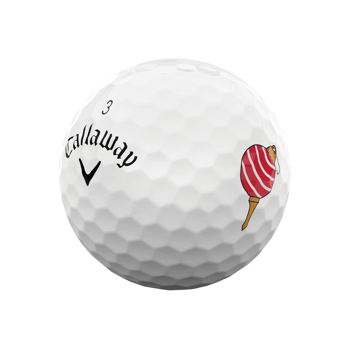 Callaway CG BL Supersoft Decorated 25 ball side angle highlights wedge control
