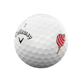 Callaway CG BL Supersoft Decorated 25 ball side angle highlights wedge control