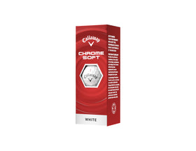 Callaway Chrome Soft 2026 ball with aerodynamic dimple pattern for stable flight