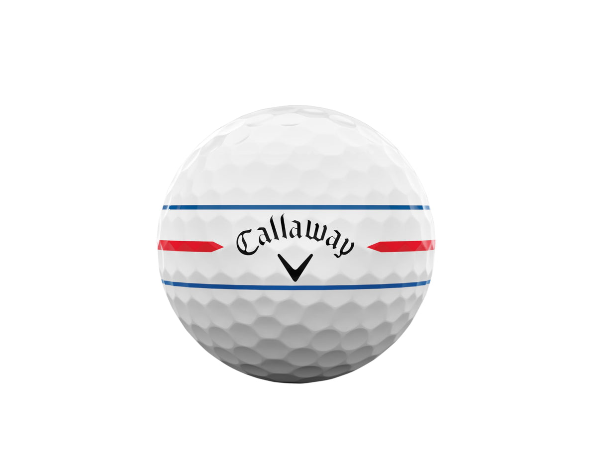 Callaway Chrome Soft 2026 aerodynamics shell in flight supporting stable trajectory.
