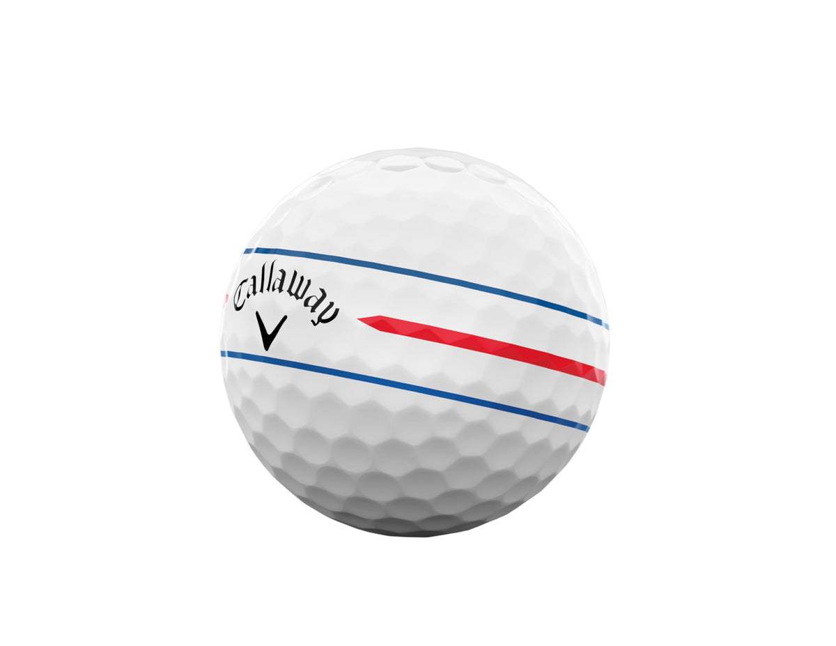 Callaway Chrome Soft 2026 Tour Fast Mantle core detail highlighting distance potential.