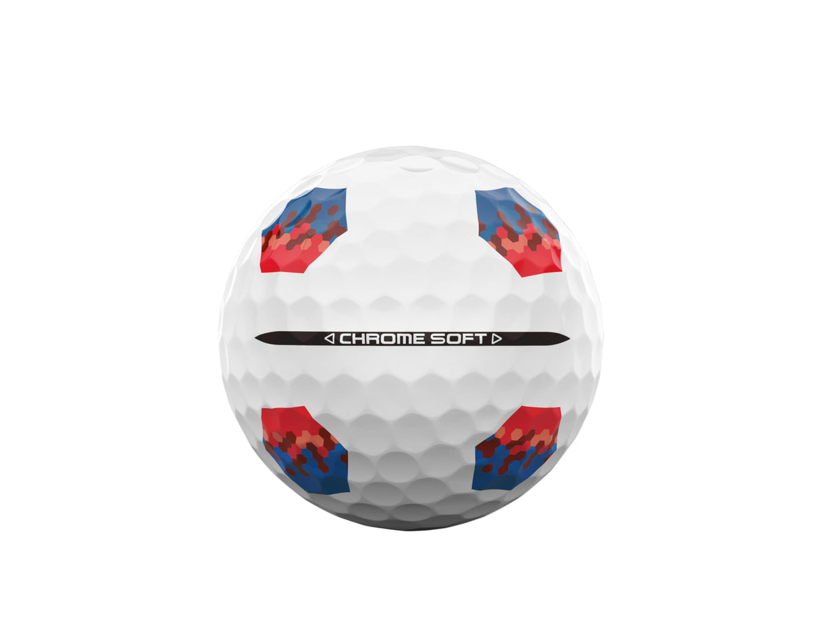 Callaway Chrome Soft flight demo illustrating consistent trajectory and distance