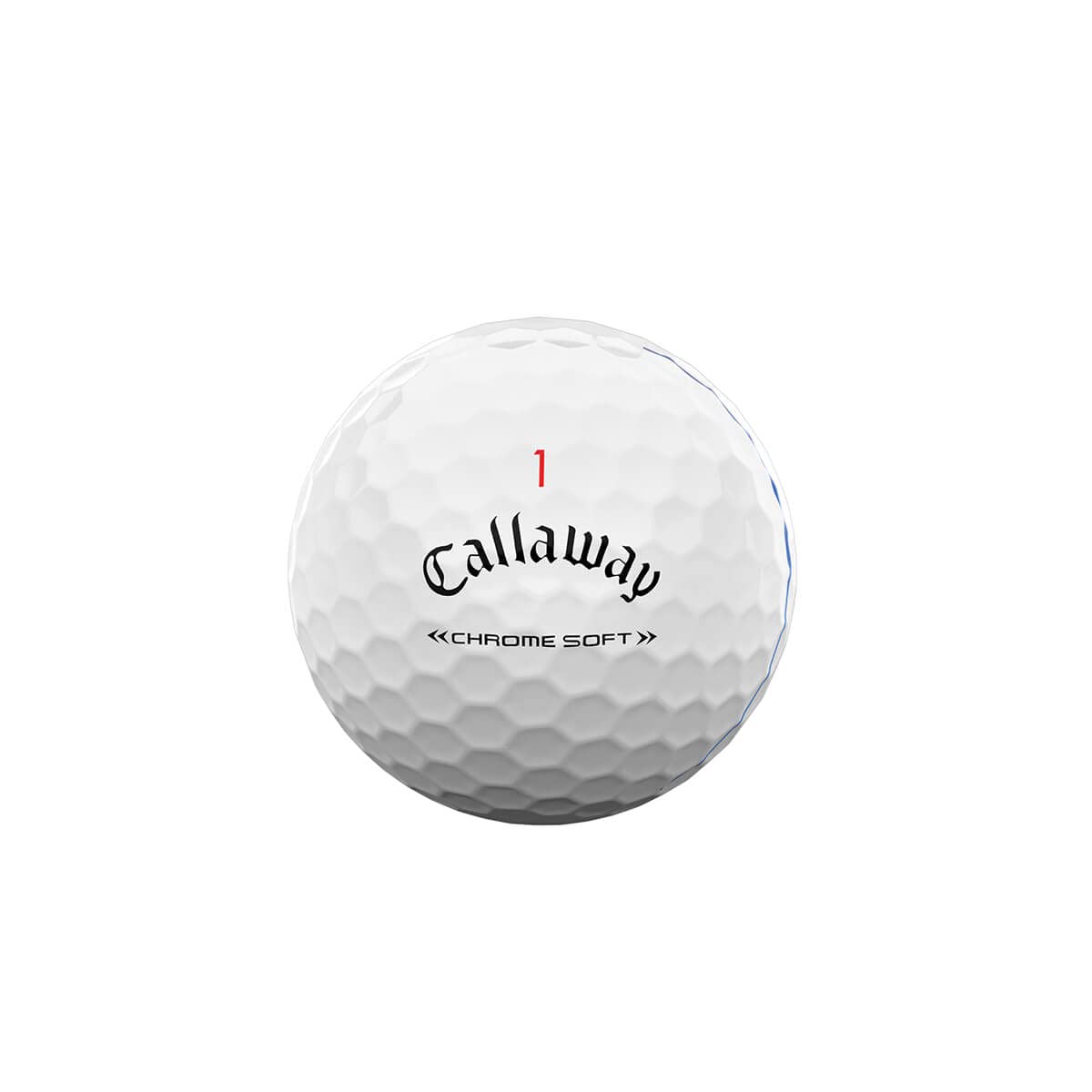 Callaway Chrome Soft Triple Track dimple pattern for tight dispersion