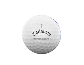 Callaway Chrome Soft Triple Track lines visible for improved putting alignment.