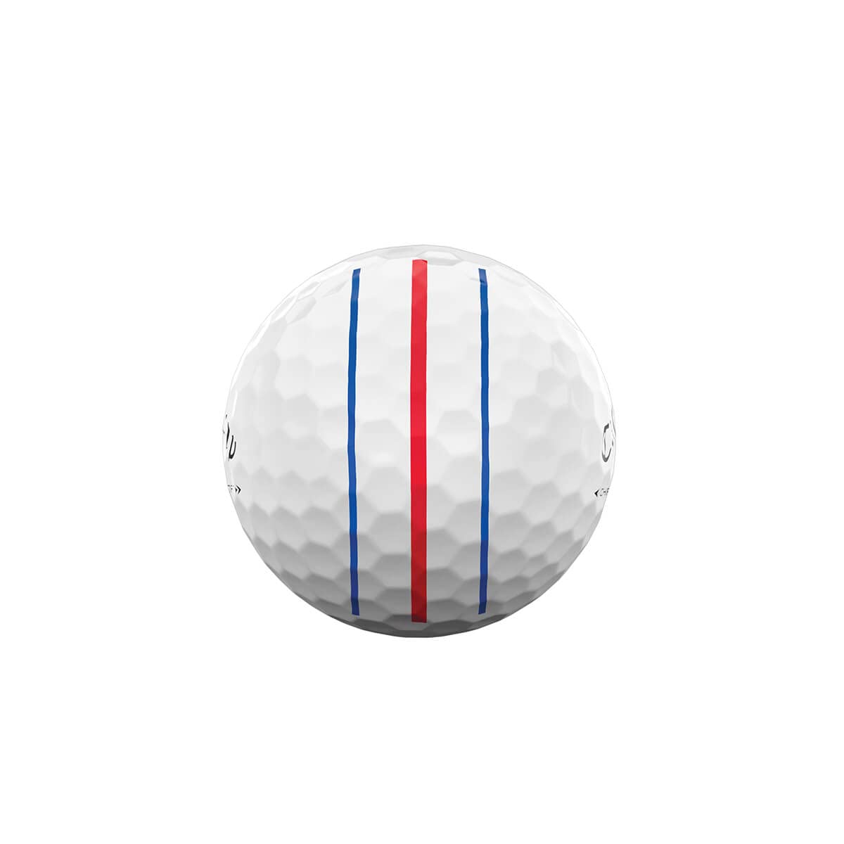 Callaway Chrome Soft Triple Track ball closeup showing soft feel